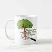 家族のルーツを調べる コーヒーマグカップ (左)