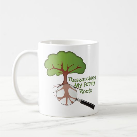 家族のルーツを調べる コーヒーマグカップ (左)