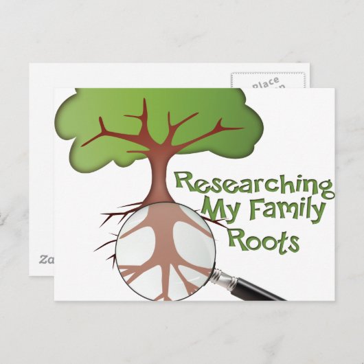 家族のルーツを調べる ポストカード (正面/裏面)