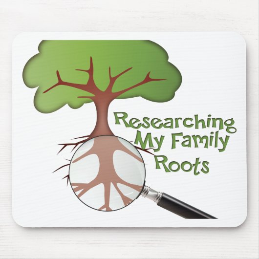 家族のルーツを調べる マウスパッド (正面)
