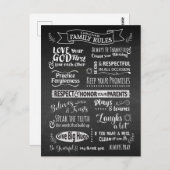 家族のルール - 共に生きるためのクリスチャンの価値観 ポストカード (正面/裏面)