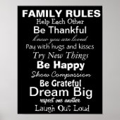 家族のルール、幸せな家族のためのインスピレーション！ ポスター (正面)