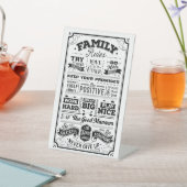 家族のルール（白黒） 台座サイン (インサイチュ)