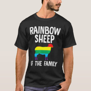 家族のレインボーシープズバイセクシャル同性愛者Ga Tシャツ