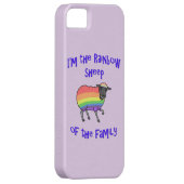 家族のレインボー・ヒツジ Case-Mate iPhoneケース (裏面/右)