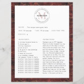 家族のレシピクリスマスレシピシート (正面)