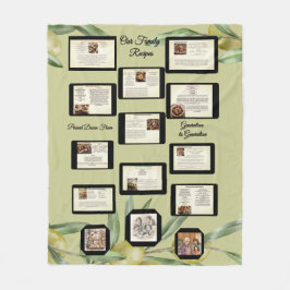 家族のレシピコレクション フリースブランケット