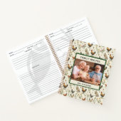 家族のレシピ写真ファームハウスroosters hens ノートブック (内部)