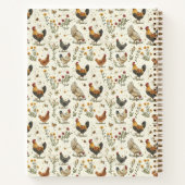 家族のレシピ写真ファームハウスroosters hens ノートブック (裏面)