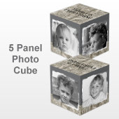 家族のレトログレー写真4枚を追加 フォトキューブ