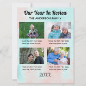 家族のレビューカスタムの年の写真4 シーズンカード (正面)