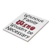 家族のワインなしで タイル (側面)