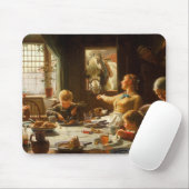 家族の一人(ロバ食べ物を与えー) マウスパッド (マウス)