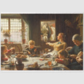 家族の一人(ロバ食べ物を与えー) 薄葉紙 (正面)