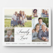 家族の世代の愛のカスタム5 Photo Collage フォトプラーク (正面)