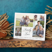 家族の世代の愛のカスタム5 Photo Collage フォトプラーク (側面)