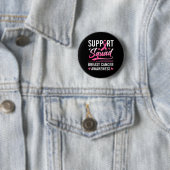 家族の乳がん患者と一致する分隊を支援する 缶バッジ (インサイチュ)