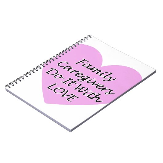 家族の介護者が愛でそれをする ノートブック (左側)