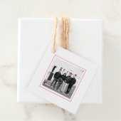 家族の休日の写真サンタハッツメリークリスマスファ フェイバータグ (インサイチュ)