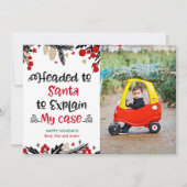 家族の休日クリスマスフォトカード (正面)