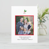 家族の休日メリークリスマスジョイフォトカード シーズンカード (スタンド正面)