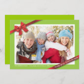 家族の休日：：ホリデーフォトカード シーズンカード (正面/裏面)