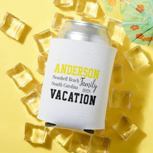 家族の休暇のマッチング夏 缶クーラー (インサイチュ 夏)