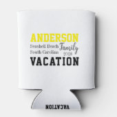 家族の休暇のマッチング夏 缶クーラー (裏面)