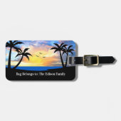 家族の休暇の予算の荷物タグ ラゲッジタグ (正面横)
