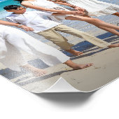 家族の休暇の写真の宛先カスタム フォトプリント            (角)