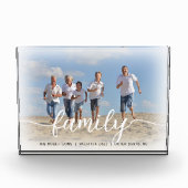 家族の休暇の思い出のスクリプトオーバーレイ フォトブロック (正面)