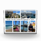 家族の休暇の旅行ギフトカスタム、6枚の写真モダン、 フォトブロック (正面)