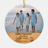 家族の休暇の記念カスタム品&写真2 セラミックオーナメント (正面)