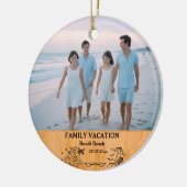 家族の休暇の記念カスタム品&写真2 セラミックオーナメント (左)