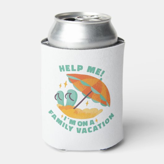 家族の休暇をビーチで救済す!私は家族だ 缶クーラー (缶正面)