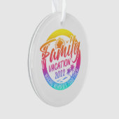 家族の休暇を思い出に一緒にクラシック オーナメント (正面)