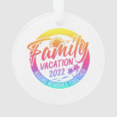 家族の休暇を思い出に一緒にクラシック オーナメント (裏面)