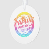 家族の休暇を思い出に一緒にクラシック オーナメント (正面)