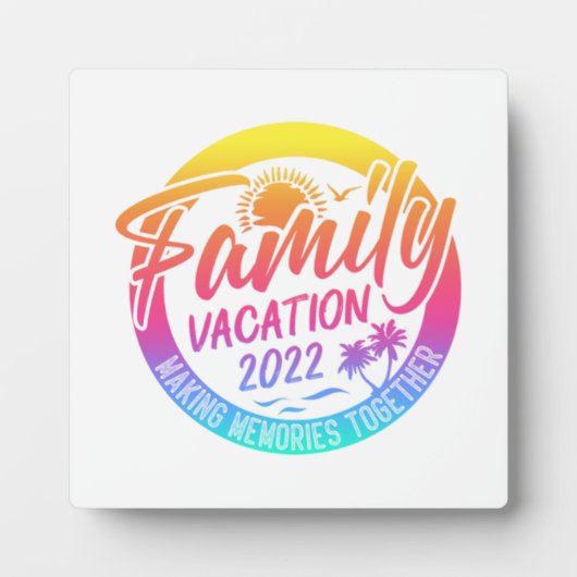 家族の休暇を思い出に一緒にクラシック フォトプラーク (正面)