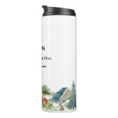 家族の休暇ウッドランド森林動物の鹿 タンブラー (回転右)