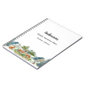 家族の休暇ウッドランド森林動物の鹿 ノートブック (左側)