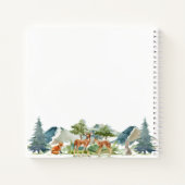 家族の休暇ウッドランド森林動物の鹿 ノートブック (裏面)