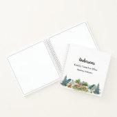 家族の休暇ウッドランド森林動物の鹿 ノートブック (内部)