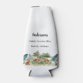 家族の休暇ウッドランド森林動物の鹿 ボトルクーラー (正面)