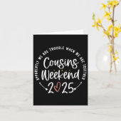 家族の休暇マッチングシャツウィークエンド20 カード (黄色い花)