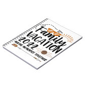 家族の休暇2022思い出を作る旅のマッチング ノートブック (左側)