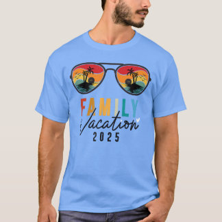 家族の休暇2025ビーチ夏の男性の女性の子供M Tシャツ