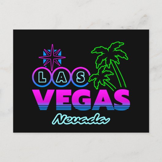 家族の休暇 - ラスベガス旅行のお土産 - ラスベガス ポストカード (正面)