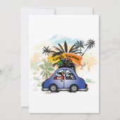 家族の休暇 一緒に思い出を作る - 家族 招待状 (裏面)