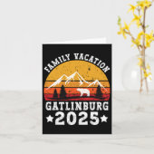 家族の休暇 2025 ゲートリンバーグ テネシー スモーキー モ カード (黄色い花)